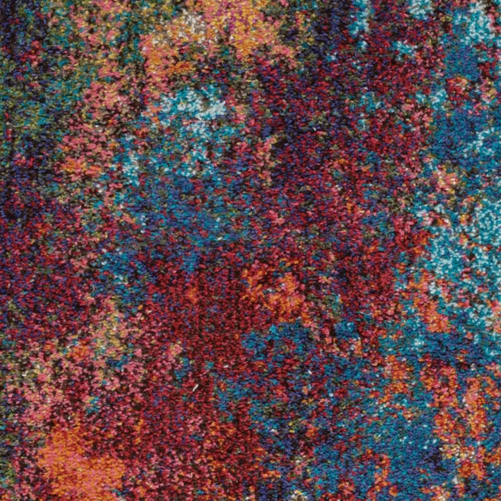 3' X 5' Atlantic Abstract Power Loom Non Skid Area Rug - Homeroots - Flyclothing LLC