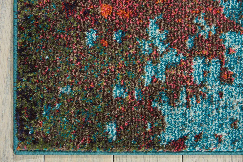 4' X 6' Atlantic Abstract Power Loom Non Skid Area Rug - Homeroots - Flyclothing LLC