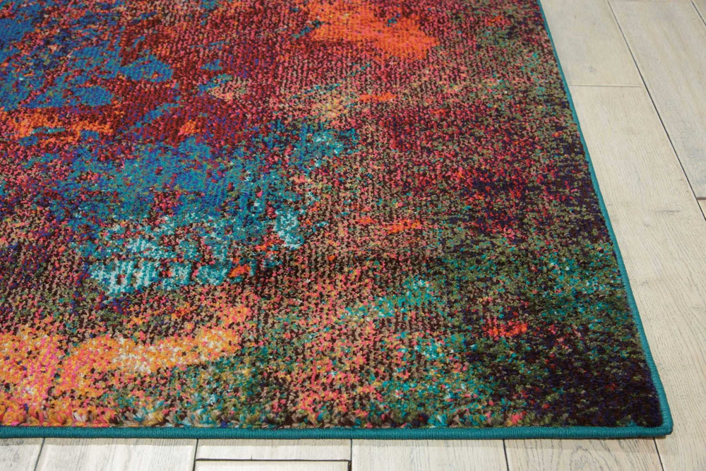 4' X 6' Atlantic Abstract Power Loom Non Skid Area Rug - Homeroots - Flyclothing LLC