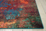 4' X 6' Atlantic Abstract Power Loom Non Skid Area Rug - Homeroots - Flyclothing LLC