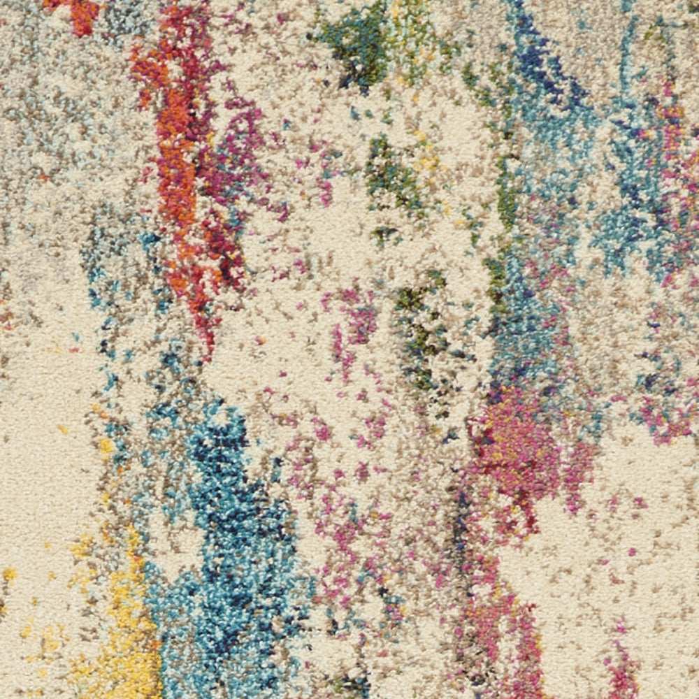 2' X 6' Ivory Abstract Power Loom Non Skid Area Rug - Homeroots - Flyclothing LLC