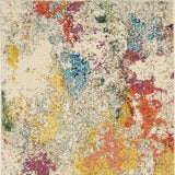 2' X 4' Ivory Abstract Power Loom Non Skid Area Rug - Homeroots - Flyclothing LLC