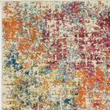 2' X 4' Pink Abstract Power Loom Distressed Non Skid Area Rug - Homeroots - Flyclothing LLC