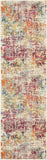 2' X 8' Pink Abstract Power Loom Distressed Non Skid Runner Rug - Homeroots - Flyclothing LLC