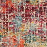 4' X 6' Pink Abstract Power Loom Distressed Non Skid Area Rug - Homeroots - Flyclothing LLC