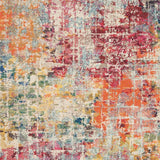 5' X 7' Pink Abstract Power Loom Distressed Non Skid Area Rug - Homeroots - Flyclothing LLC