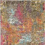 2' X 4' Sunset Abstract Power Loom Non Skid Area Rug - Homeroots - Flyclothing LLC