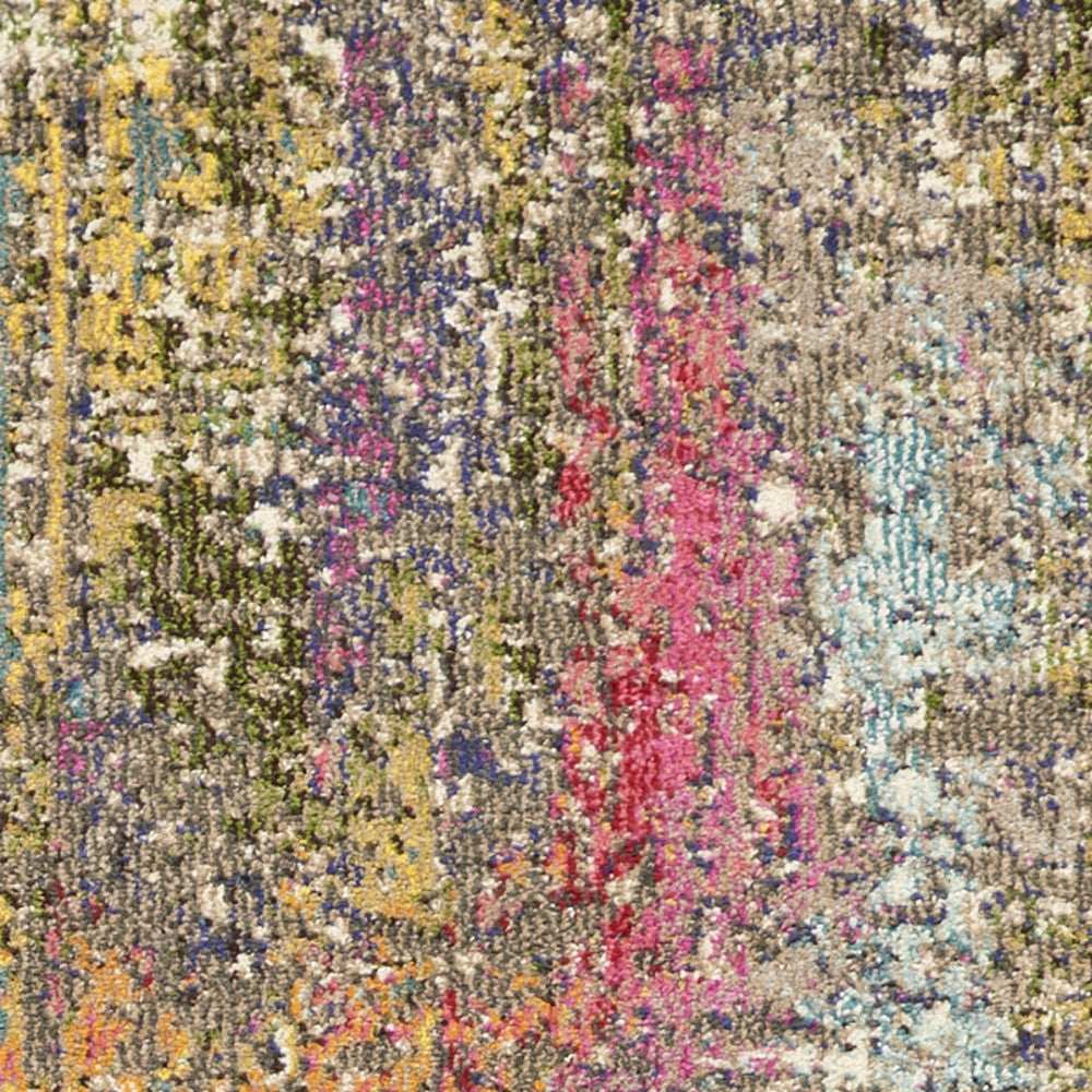 2' X 8' Sunset Abstract Power Loom Non Skid Runner Rug - Homeroots - Flyclothing LLC