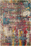 4' X 6' Sunset Abstract Power Loom Non Skid Area Rug - Homeroots - Flyclothing LLC
