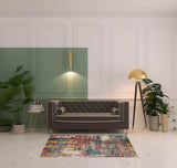 4' X 6' Sunset Abstract Power Loom Non Skid Area Rug - Homeroots - Flyclothing LLC