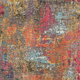 5' X 7' Sunset Abstract Power Loom Non Skid Area Rug - Homeroots - Flyclothing LLC