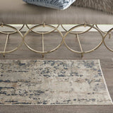 2' X 4' Beige And Grey Abstract Power Loom Non Skid Area Rug - Homeroots - Flyclothing LLC