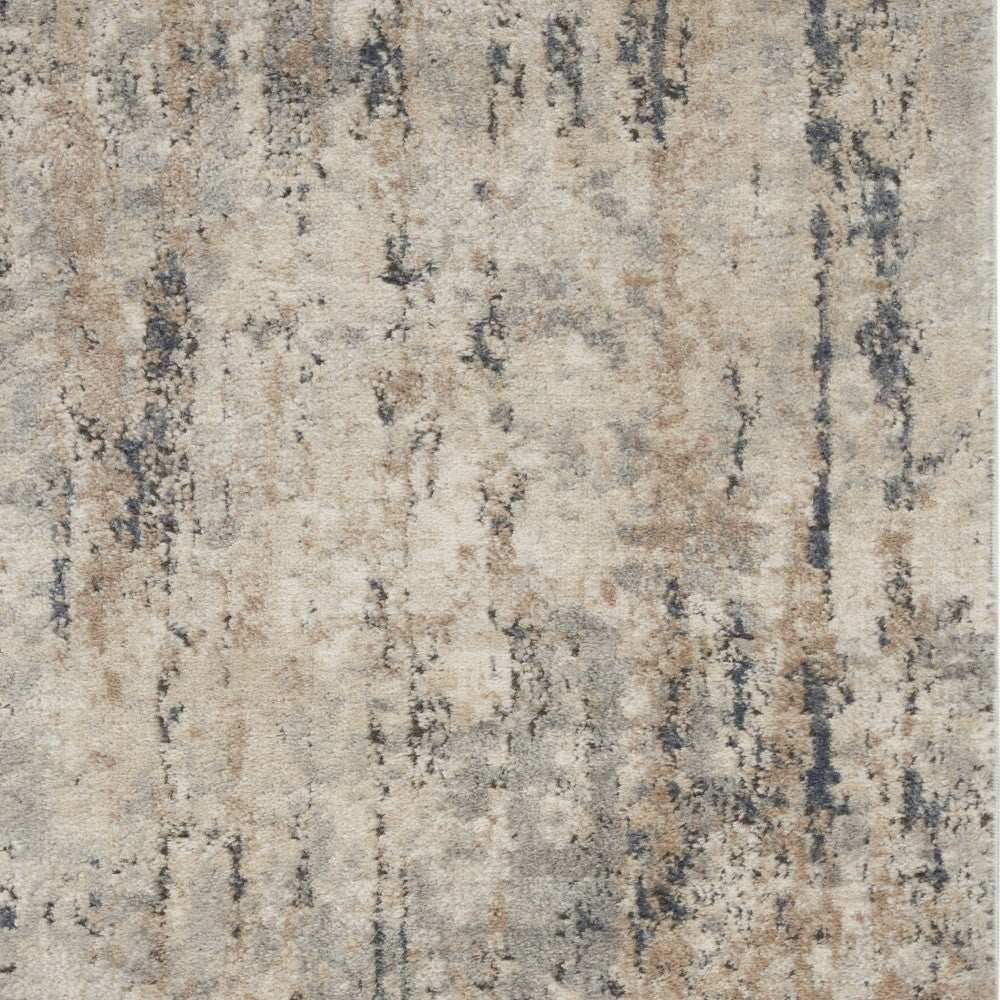 3' X 5' Beige And Grey Abstract Power Loom Non Skid Area Rug - Homeroots - Flyclothing LLC