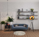 4' X 4' Beige And Grey Round Abstract Power Loom Non Skid Area Rug - Homeroots - Flyclothing LLC