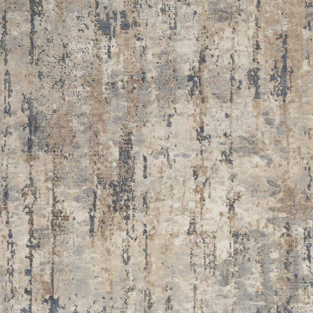5' X 7' Beige And Grey Abstract Power Loom Non Skid Area Rug - Homeroots - Flyclothing LLC