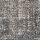 3' X 5' Blue And Beige Abstract Power Loom Distressed Non Skid Area Rug - Homeroots - Flyclothing LLC