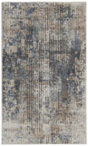 2' X 4' Blue And Beige Abstract Power Loom Distressed Non Skid Area Rug - Homeroots - Flyclothing LLC