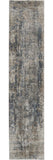 2' X 8' Blue And Beige Abstract Power Loom Distressed Non Skid Runner Rug - Homeroots - Flyclothing LLC