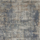 5' X 7' Blue And Beige Abstract Power Loom Distressed Non Skid Area Rug - Homeroots - Flyclothing LLC