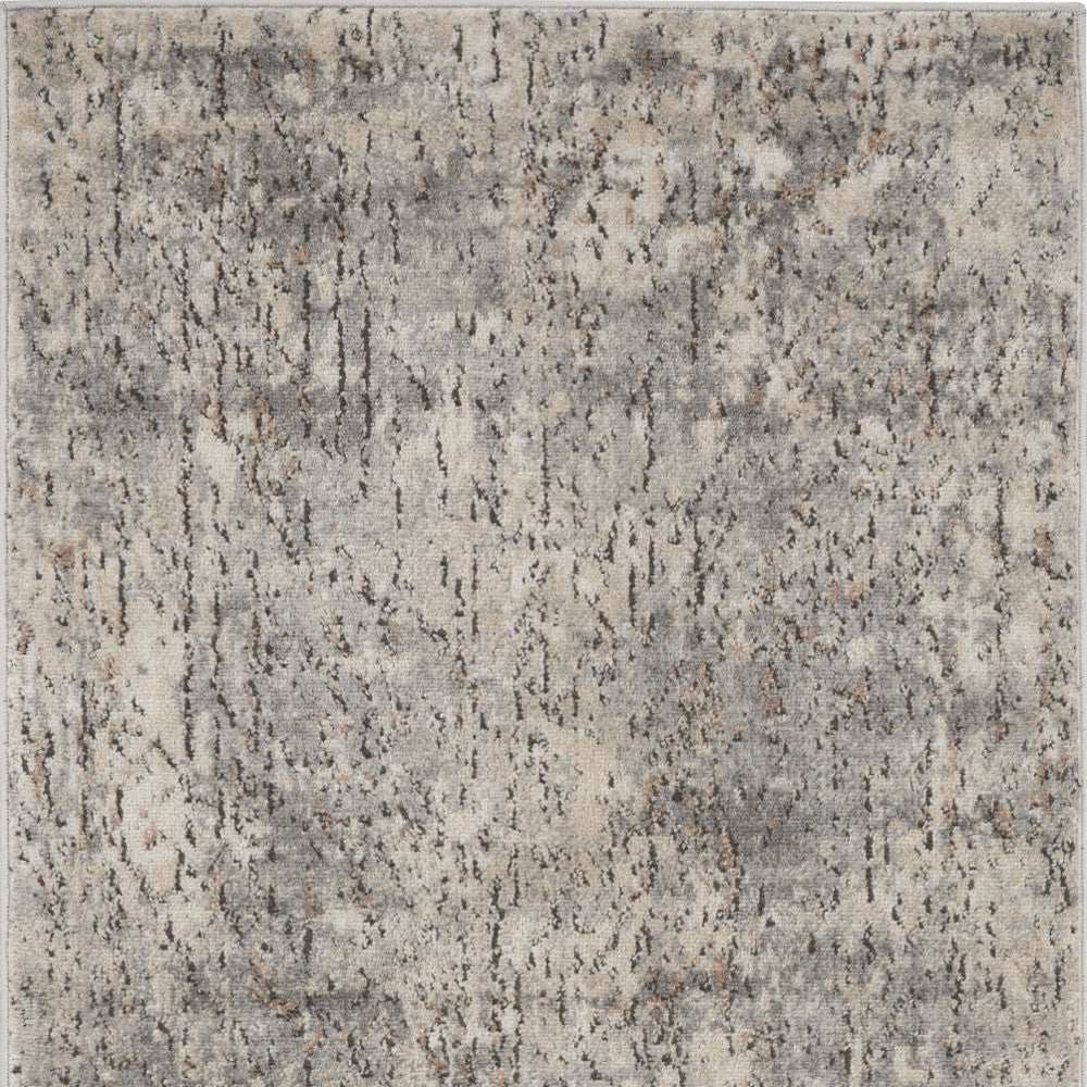3' X 5' Beige And Grey Abstract Power Loom Non Skid Area Rug - Homeroots - Flyclothing LLC