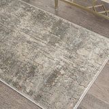 2' X 4' Beige And Grey Abstract Power Loom Non Skid Area Rug - Homeroots - Flyclothing LLC