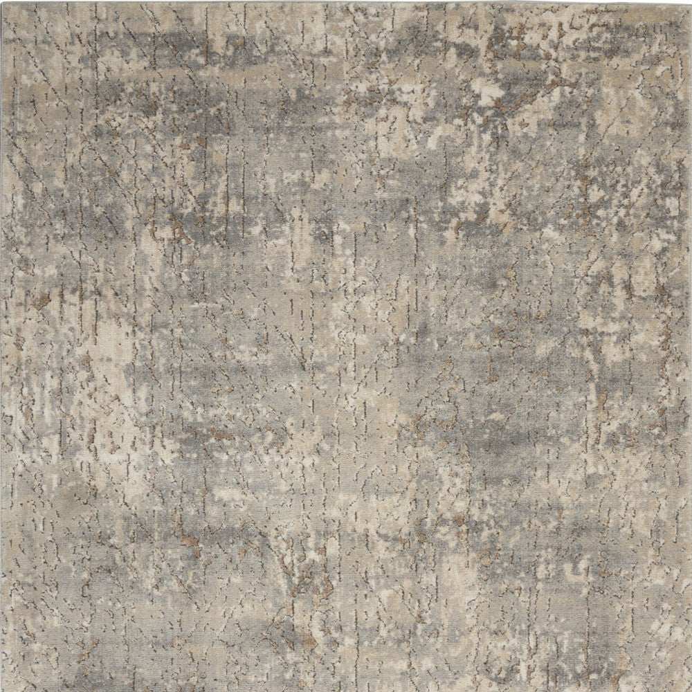 4' X 6' Beige And Grey Abstract Power Loom Non Skid Area Rug - Homeroots - Flyclothing LLC