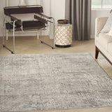 5' X 7' Beige And Grey Abstract Power Loom Non Skid Area Rug - Homeroots - Flyclothing LLC