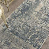 2' X 4' Grey And Beige Abstract Power Loom Non Skid Area Rug - Homeroots - Flyclothing LLC
