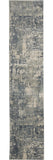 2' X 8' Grey And Beige Abstract Power Loom Non Skid Runner Rug - Homeroots - Flyclothing LLC