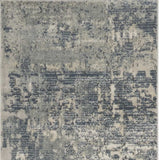 2' X 8' Grey And Beige Abstract Power Loom Non Skid Runner Rug - Homeroots - Flyclothing LLC