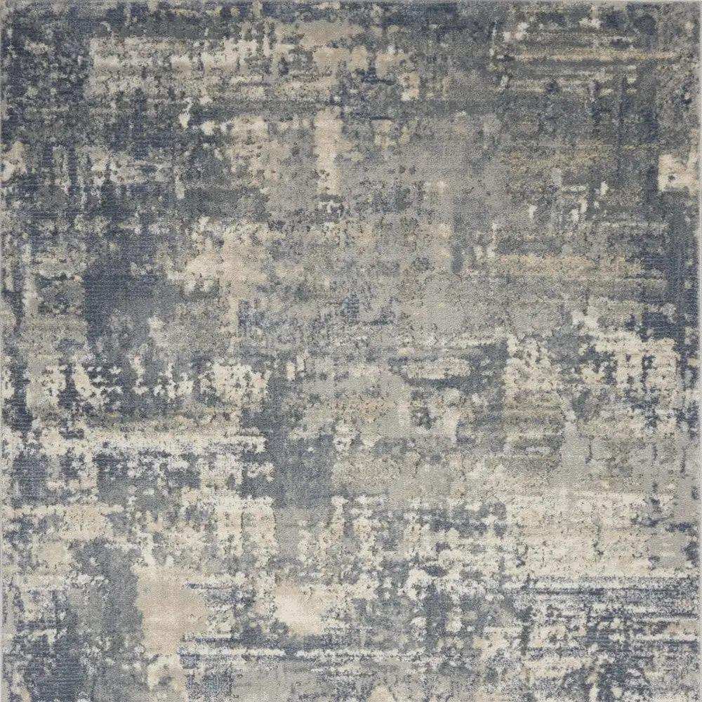 5' X 7' Grey And Beige Abstract Power Loom Non Skid Area Rug - Homeroots - Flyclothing LLC