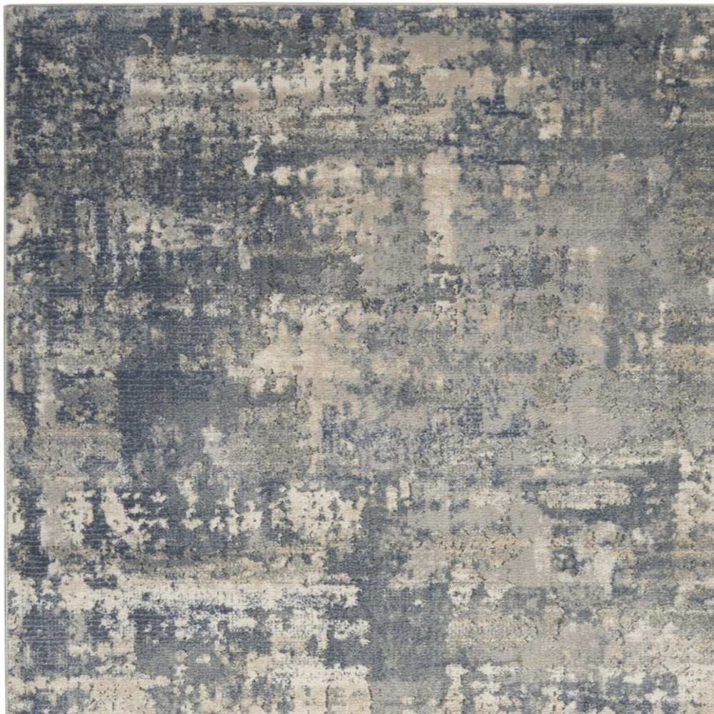 5' X 7' Grey And Beige Abstract Power Loom Non Skid Area Rug - Homeroots - Flyclothing LLC