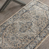 2' X 4' Beige And Grey Oriental Power Loom Non Skid Area Rug - Homeroots - Flyclothing LLC
