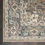 2' X 8' Beige And Grey Oriental Power Loom Non Skid Runner Rug - Homeroots - Flyclothing LLC