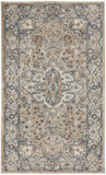 3' X 5' Beige And Grey Oriental Power Loom Non Skid Area Rug - Homeroots - Flyclothing LLC