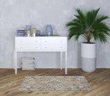 3' X 5' Beige And Grey Oriental Power Loom Non Skid Area Rug - Homeroots - Flyclothing LLC