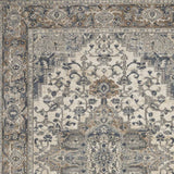 4' X 6' Ivory And Grey Oriental Power Loom Non Skid Area Rug - Homeroots - Flyclothing LLC