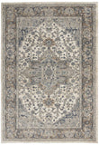 4' X 6' Ivory And Grey Oriental Power Loom Non Skid Area Rug - Homeroots - Flyclothing LLC