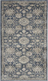 2' X 4' Blue And Beige Oriental Non Skid Area Rug - Homeroots - Flyclothing LLC
