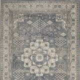 4' X 6' Grey And Ivory Oriental Power Loom Non Skid Area Rug - Homeroots - Flyclothing LLC
