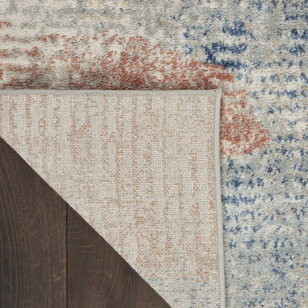 3' X 5' Ivory Abstract Power Loom Distressed Non Skid Area Rug - Homeroots - Flyclothing LLC