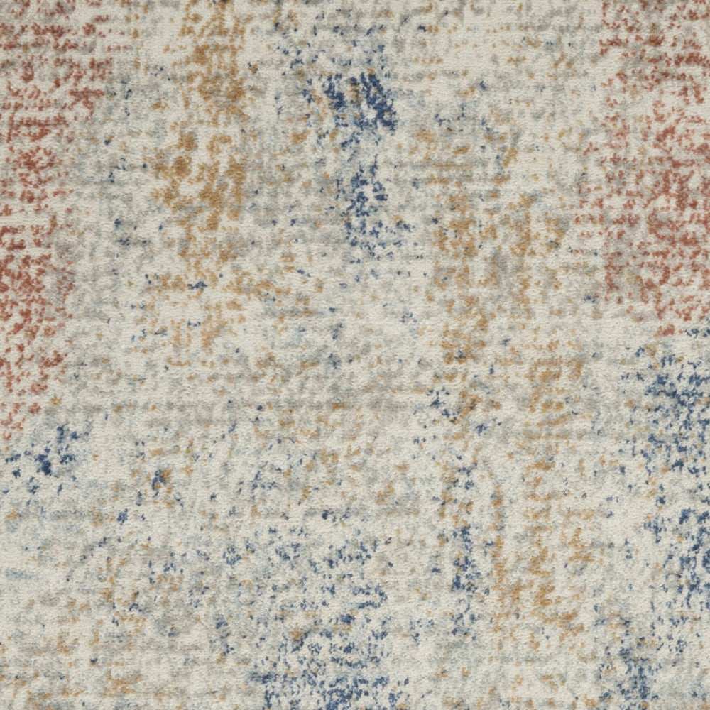 3' X 5' Ivory Abstract Power Loom Distressed Non Skid Area Rug - Homeroots - Flyclothing LLC