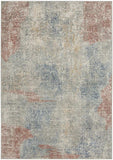 5' X 7' Ivory Abstract Power Loom Distressed Non Skid Area Rug - Homeroots - Flyclothing LLC