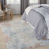 5' X 7' Ivory Abstract Power Loom Distressed Non Skid Area Rug - Homeroots - Flyclothing LLC
