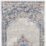 2' X 8' Blue And Grey Oriental Power Loom Non Skid Runner Rug - Homeroots - Flyclothing LLC
