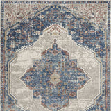 4' X 6' Blue And Grey Oriental Power Loom Non Skid Area Rug - Homeroots - Flyclothing LLC