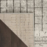 3' X 5' Ivory And Grey Abstract Power Loom Distressed Non Skid Area Rug - Homeroots - Flyclothing LLC