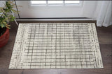 3' X 5' Ivory And Grey Abstract Power Loom Distressed Non Skid Area Rug - Homeroots - Flyclothing LLC