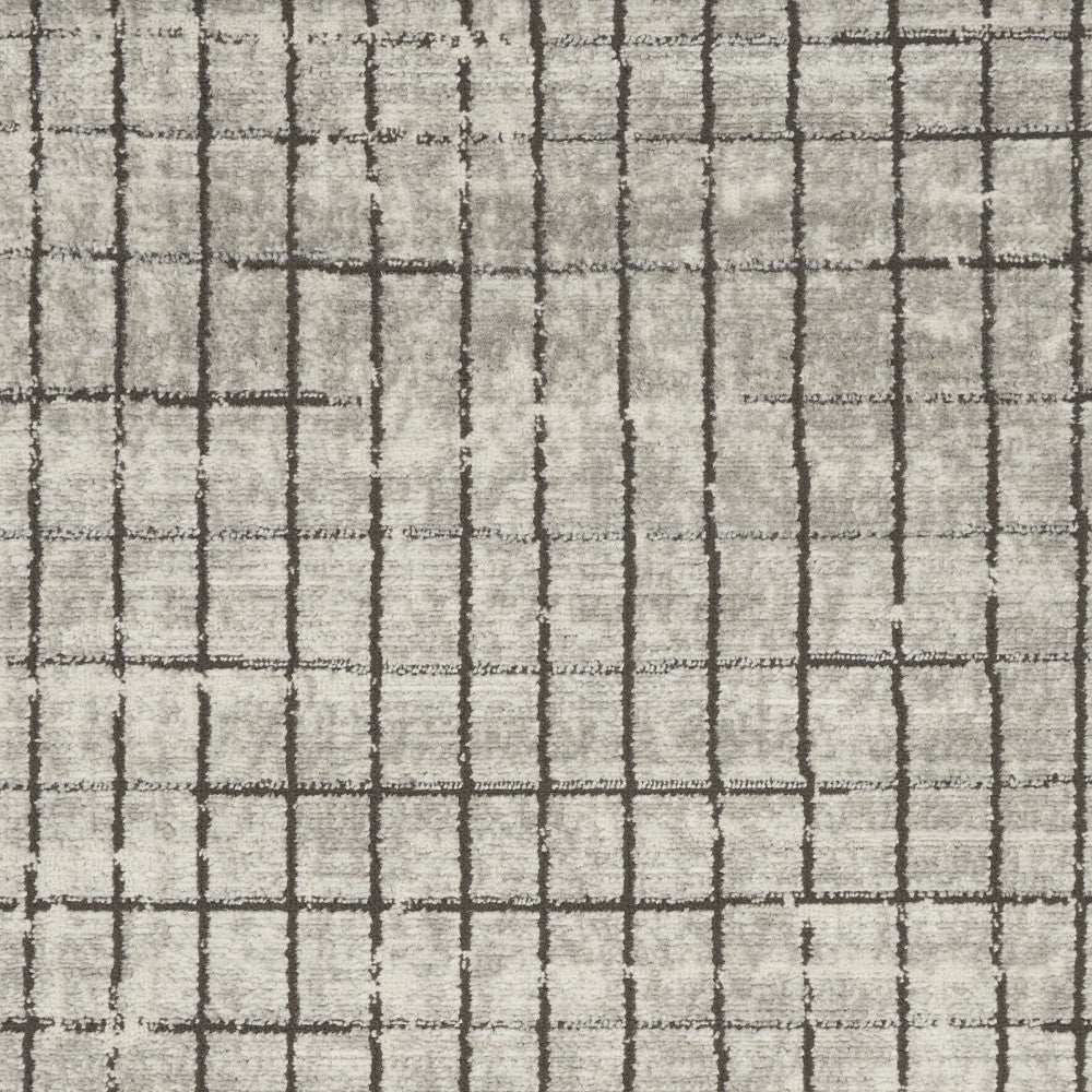 3' X 5' Ivory And Grey Abstract Power Loom Distressed Non Skid Area Rug - Homeroots - Flyclothing LLC