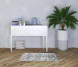 2' X 4' Blue Southwestern Power Loom Non Skid Area Rug - Homeroots - Flyclothing LLC